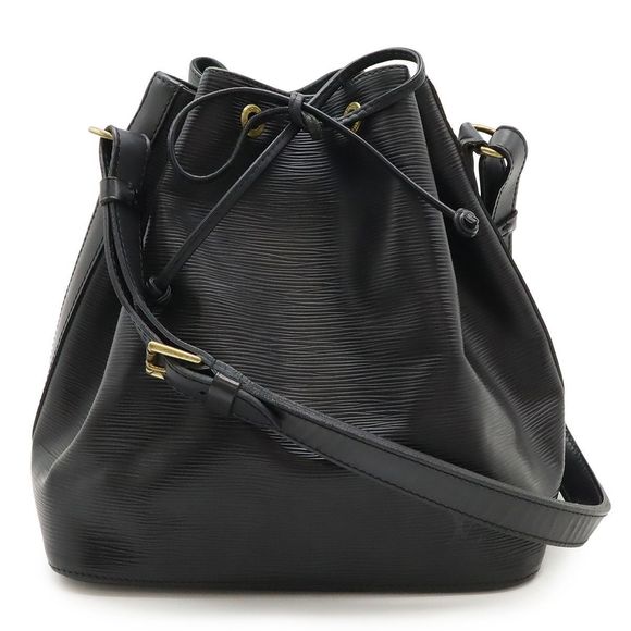 Louis Vuitton Epi Petit Noe Shoulder Bag One Shoulder Drawstring Style Noir - Picture 1 of 8